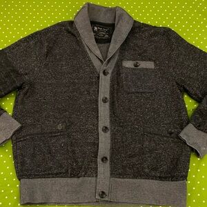 MARC ECKO Heavy Cotton/Poly Button Down Sweater